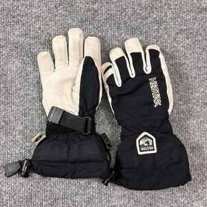 Hestra Snow Gloves Boys XS (3) Goat Leather Palm Insulated Ski Snowboard Winter